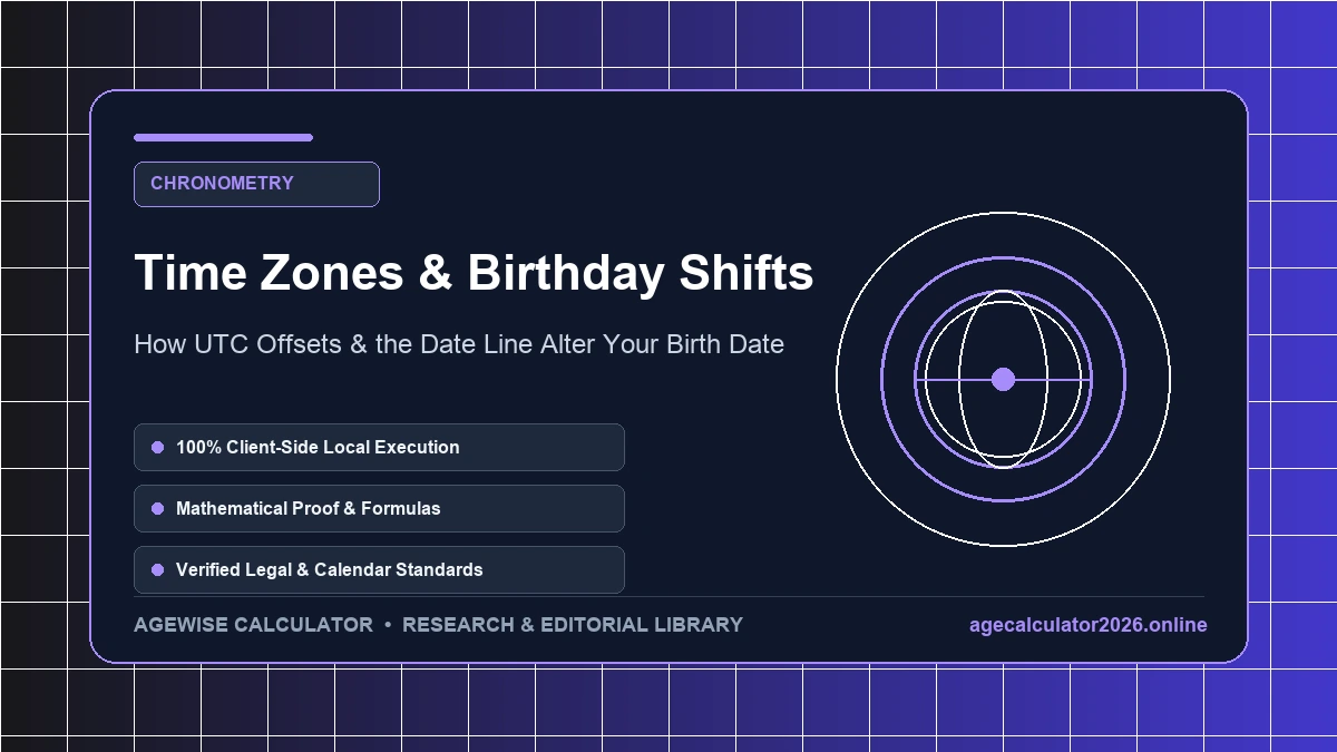 Timezones and date line illustration